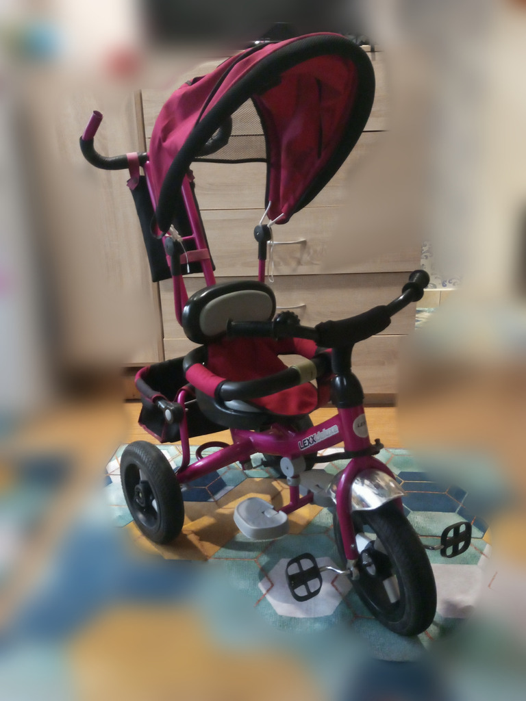 Велосипед трехколесный с ручкой - Фото 1