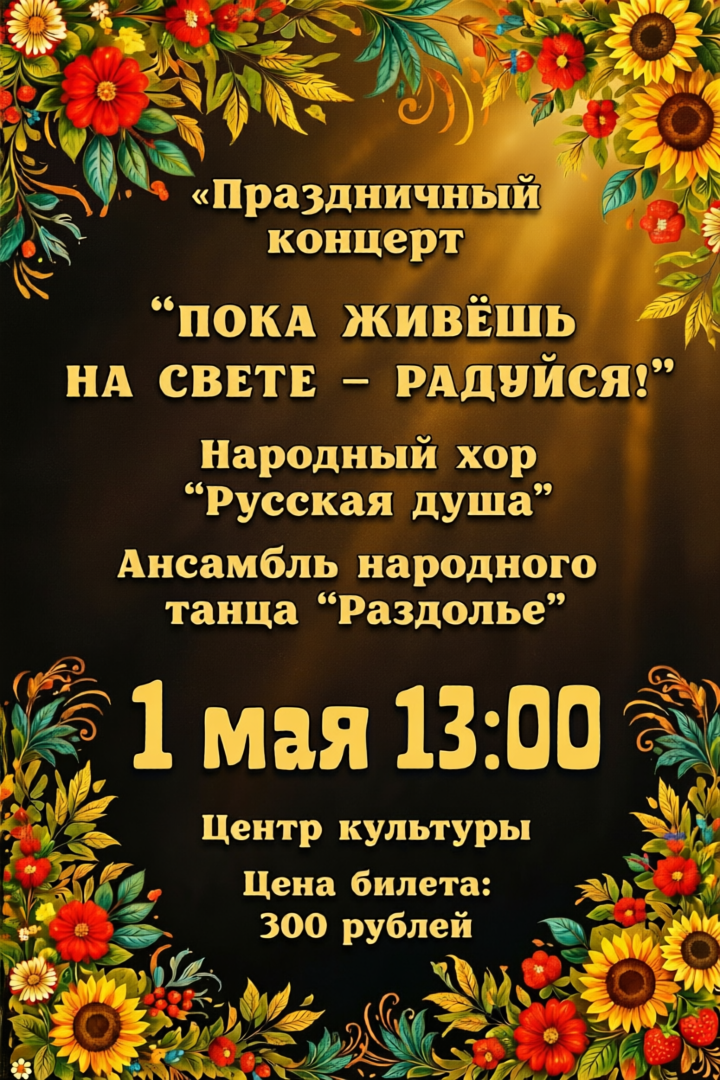 "Пока живешь на свете - радуйся!"