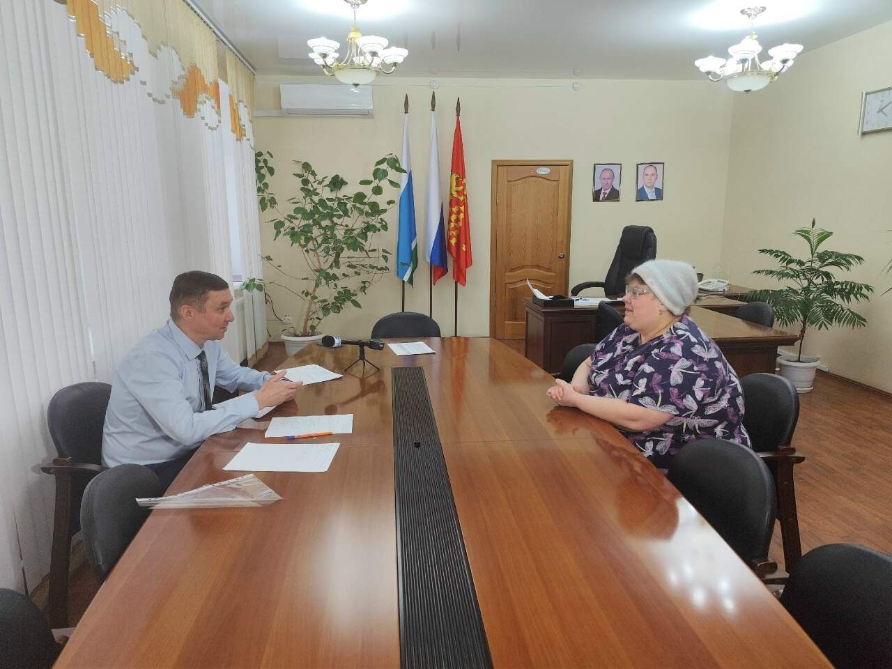 На приеме у главы