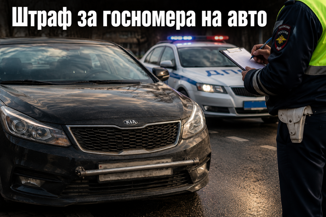 Штраф за госномера на авто