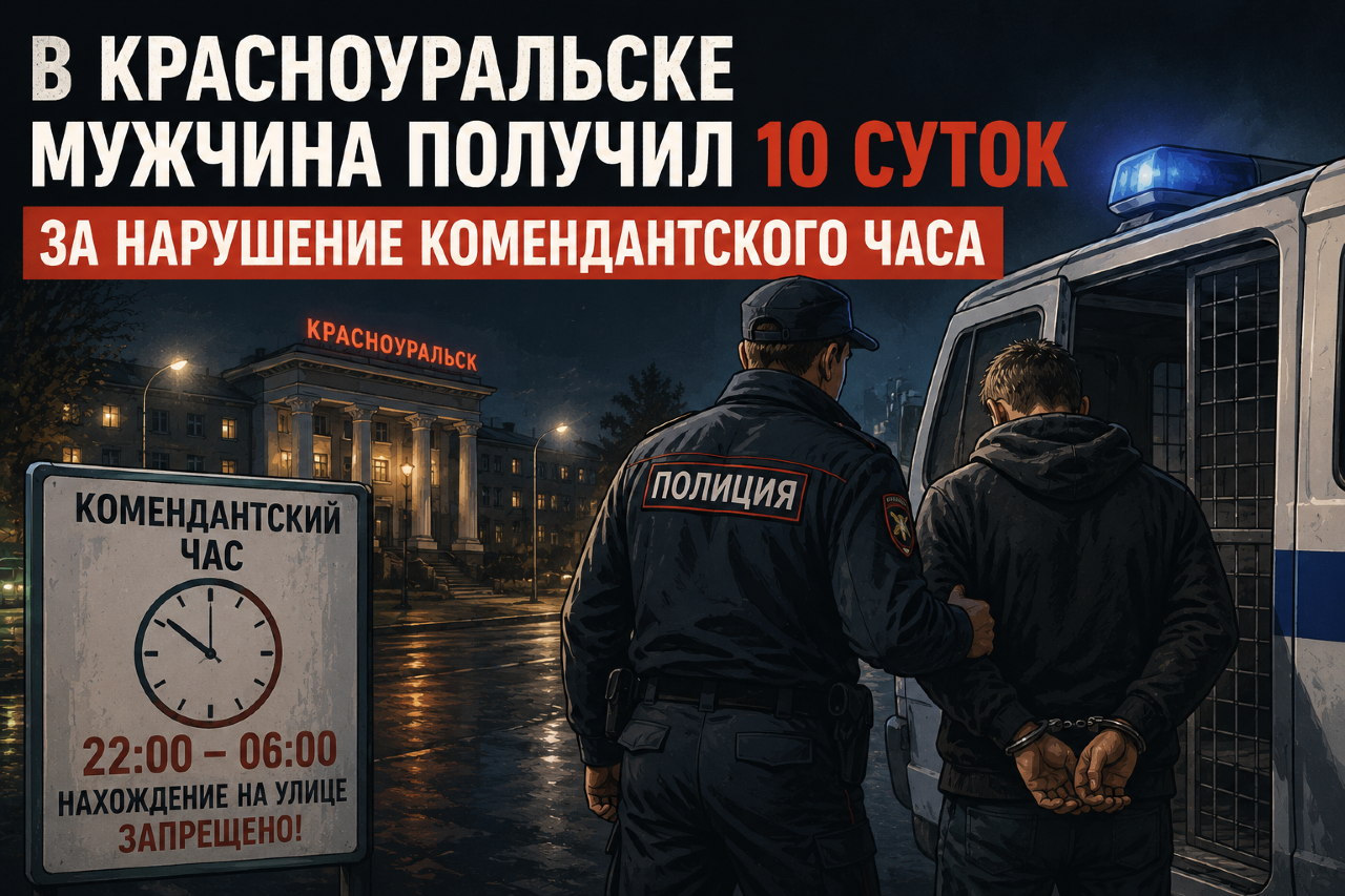 В Красноуральске мужчина получил 10 суток за нарушение комендантского часа