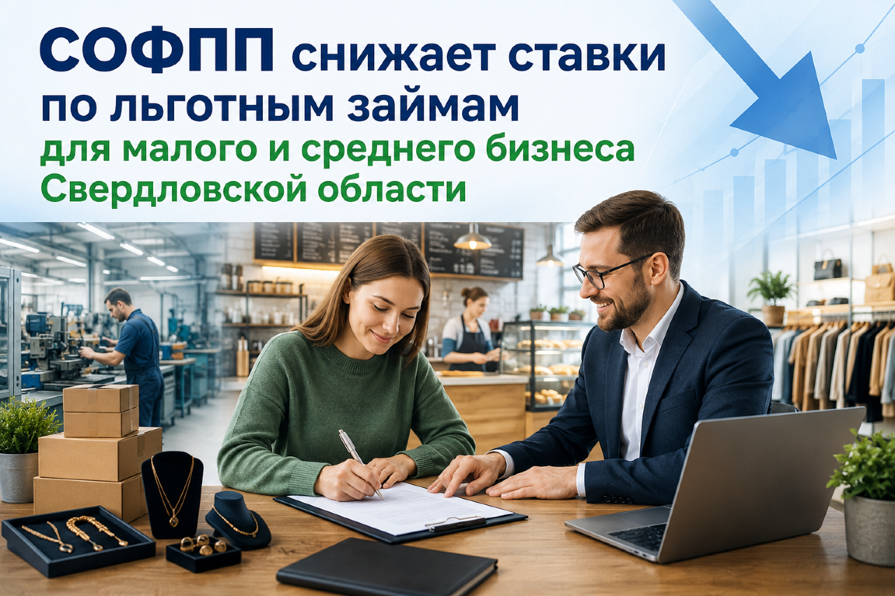 СОФПП снижает ставки по льготным займам для малого и среднего бизнеса Свердловской области