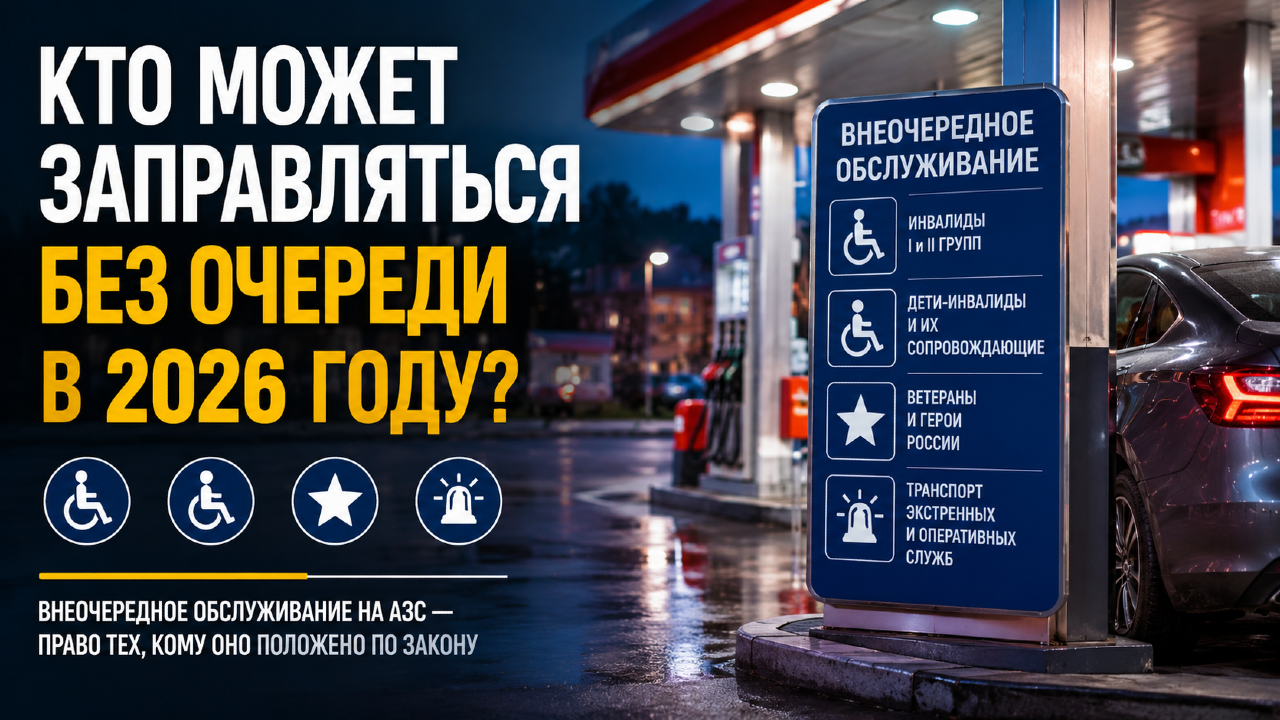 Кто может заправляться без очереди в 2026 году?
