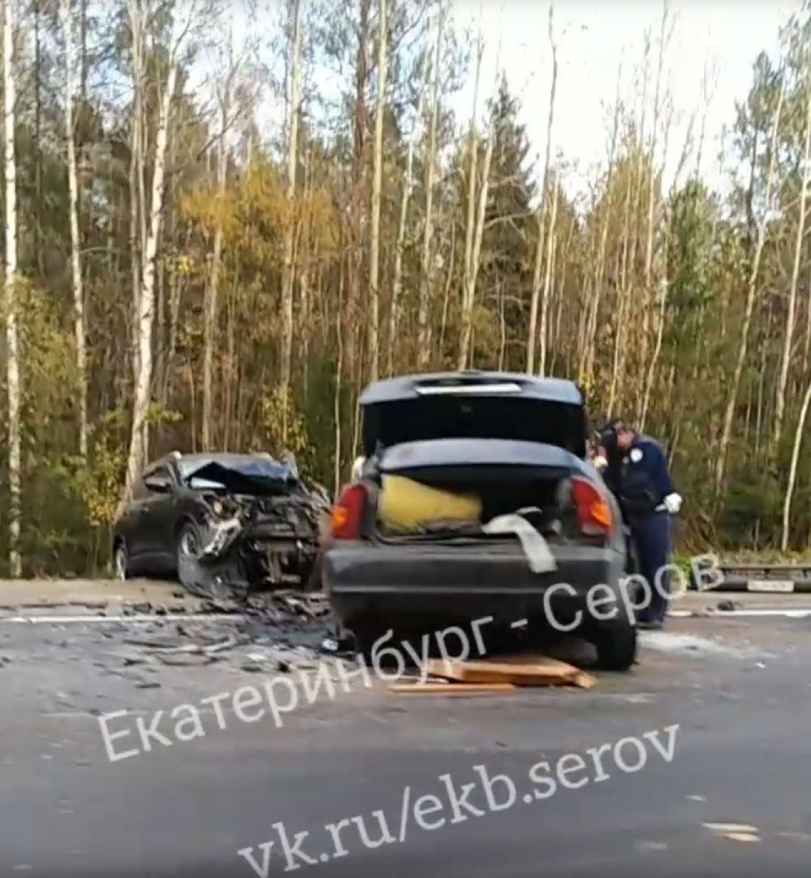 ДТП на трассе Екатеринбург - Серов: пострадало несколько автомобилей, водитель одного из них скончался в больнице…